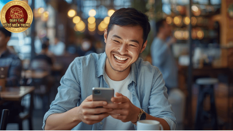 Người dùng tra cứu dữ liệu xổ số trên điện thoại một cách tiện lợi.